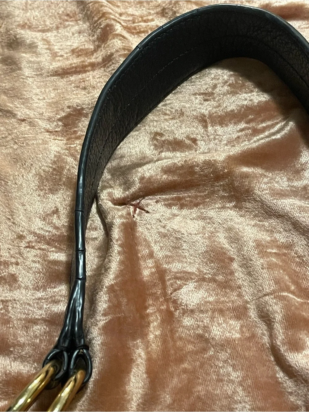 JPK Paris 75 Nylon Hobo Shoulder Bag W/ Chunky Gold Hardware & Floral Lining